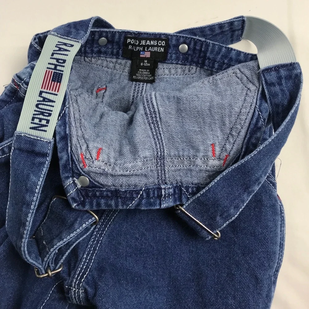 2 PC Polo Ralph‎ Lauren Overalls & matching shirt